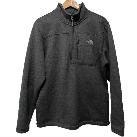 The North Face Other - The North Face Men’s Large Gray Fleece 1/4 Zip Pullover Warm Outdoor Jacket